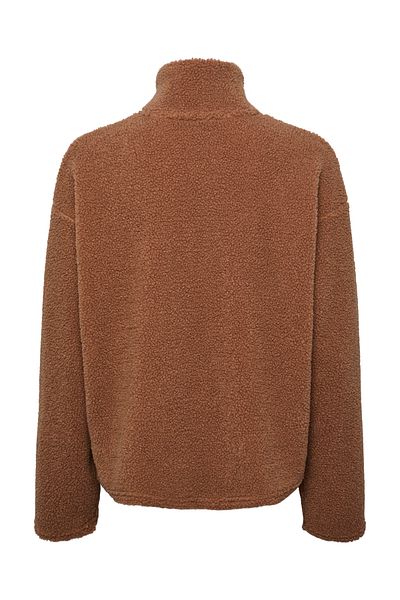 PIECES Pcfinnleigh Ls High Neck Teddy Sweatshirt
