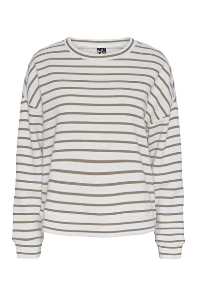PIECES Pcchilli Ls Sweat Stripes Noos Bc