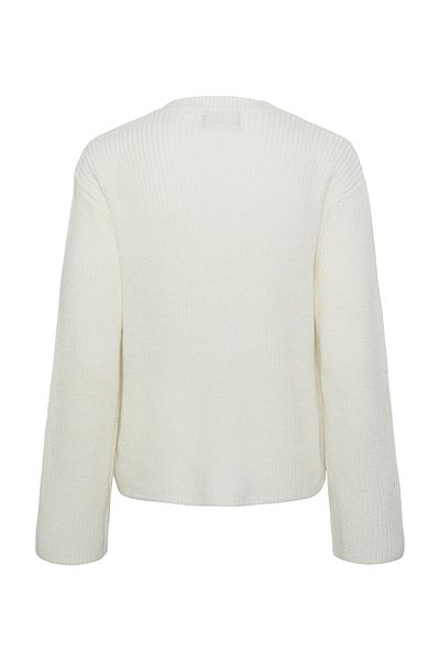 PIECES Ls O-Neck Strick Noos