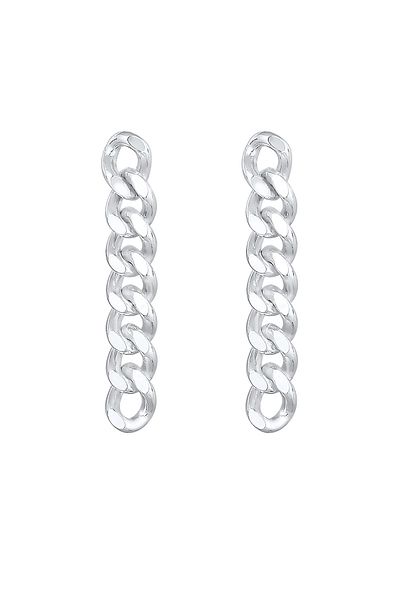 ELLI Ohrringe Hänger Panzerkette Trend Blogger Cool 925 Silber