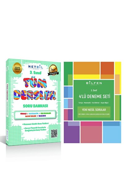 Bilfen Yayıncılık Netbil Yayıncılık 3. Sınıf Tüm Dersler Soru Bankası + Bilfe...