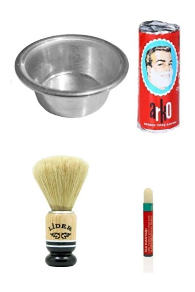 abnturk Kalem Kantaşı Hediyeli Tıraş Seti Berber Tipi Köpürtme Sabunu Berber ...