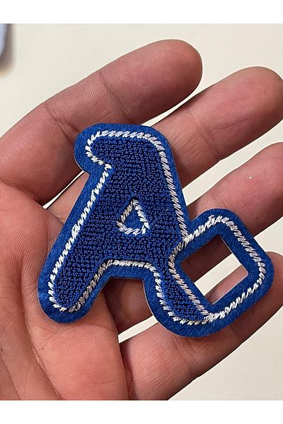 Gönülden Tasarım 6x6 Cm Litieră A Literă A Embosată Aplicație Patch de armă