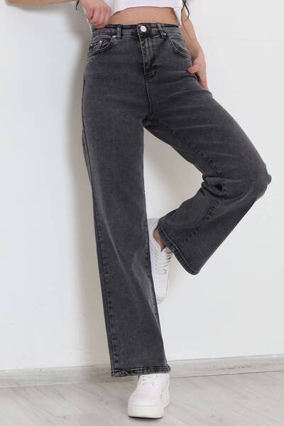 geenz manifacture Morcelo 90's Snow Wash Blue Lycra Super ψηλόμεσο φαρδύ τζιν παντελόνι Palazzo