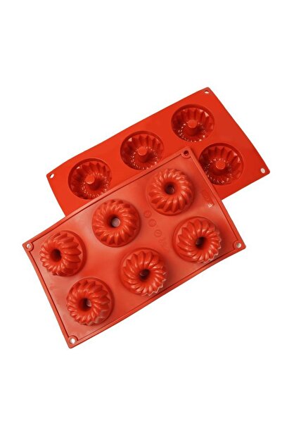 Globy قالب كيك سيليكون، قالب مافن 6 قطع D058