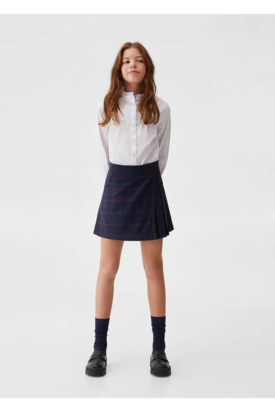 MANGO Kids Karierter Faltenrock