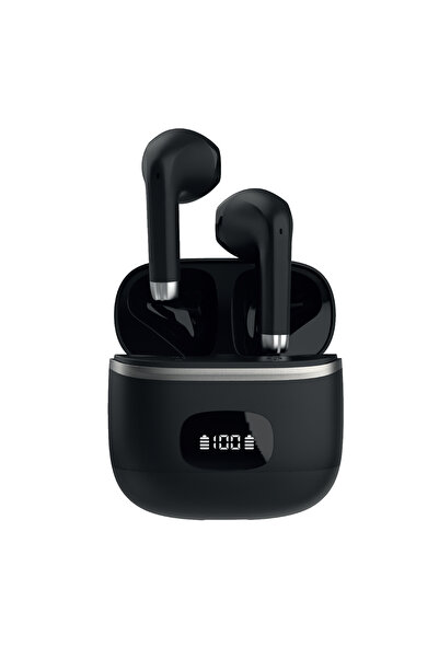 Jopus Elegante TWS Dijital Göstergeli Bluetooth Kulaklık Siyah