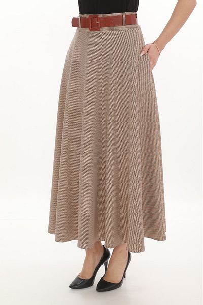 SORALLİNE WOMEN'S Flared SKIRT 779 GERRY AYAPI PATTERN RED