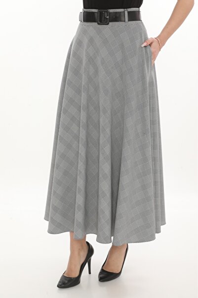 SORALLİNE СПІДНИЦЯ ЖІНОЧА KLOS 779 СІРА В КЛІТИНКУ