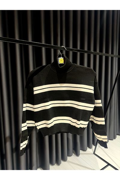 Store ModaEN New Season Black Striped Knitwear