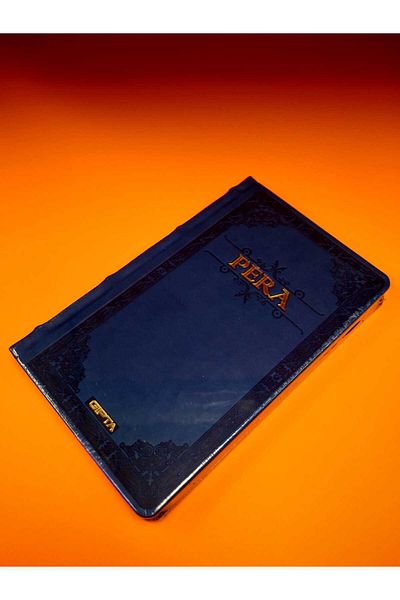 Gıpta Gipta Pera 13X21 Cm. 120 Sheets Unlined Leather Cover Book Look Notebook