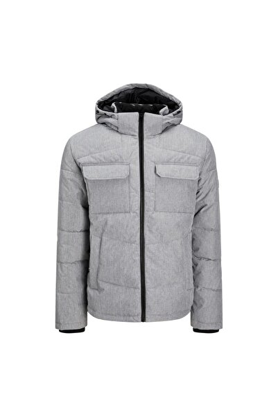 Jack & Jones Jack&jones Brady Sn Men's Gray Hooded Puffer Jacket