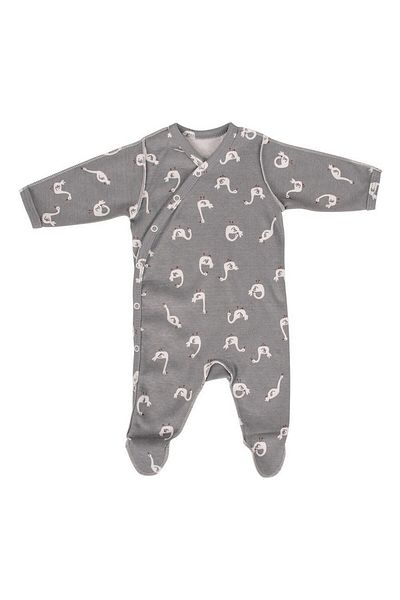 Sevi Bebe Patterned Premature Pajamas Jumpsuit 6945
