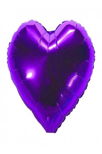 Kazanabil HEART SHAPE FOIL BALLON 40CM PURPLE
