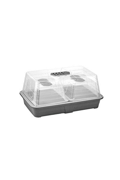 SERİNOVA Serinova Fide Yetiştirme Fanus Seti - Şeffaf - 33x20x17 cm