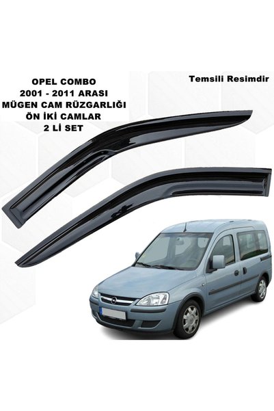caraks Opel Combo Mügen Cam Rüzgarlığı 2001 - 2011 Arası Ön Iki Camlar 2 Li S...