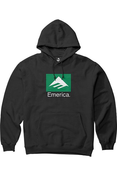Emerica Класически комбиниран черен суитшърт