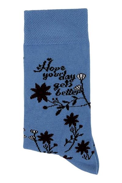 Dogo Unisex Vegan Blue Socks - Spirit Animal Design