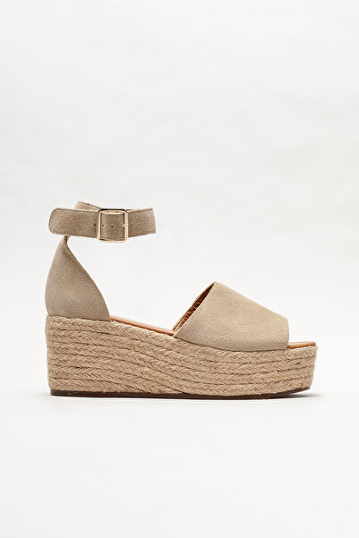 Elle Shoes Bej Hakiki Deri Kadın Günlük Ayakkabı