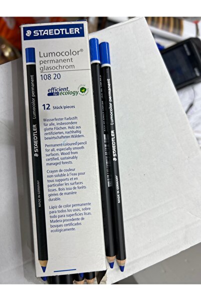 STEADLER Steadtler Lumocolor Kurşun Kalem Permanet Kalıcı Kalem Kutu 10 Lu
