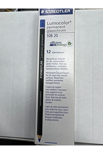 STEADLER Steadtler Lumocolor Kurşun Kalem Permanet Kalıcı Kalem Kutu 10 Lu