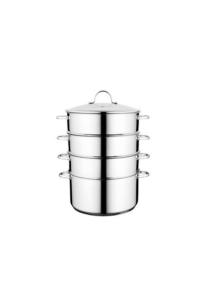 Berghoff Essentials 18/10 Steel Comfort 5 Piece Steam Cooking Set
