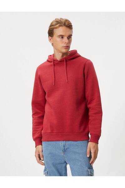 Koton 4wam70023mk Erkek Sweat Bordo