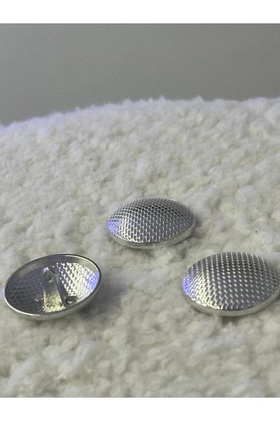 ODDA TASARIM ATÖLYESİ coat button 3 piece set silver color