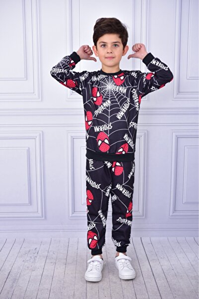 BUUFUU BĂIAT SPIDERMAN SPIDERMAN SET DE BASĂ IMPRIMAT