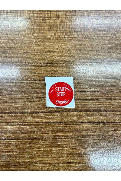 APEXİ BMW F10 F18 F20 F30 F32 F33 F34 F36 - RED Start Stop Sticker, Does Not Stick on Top