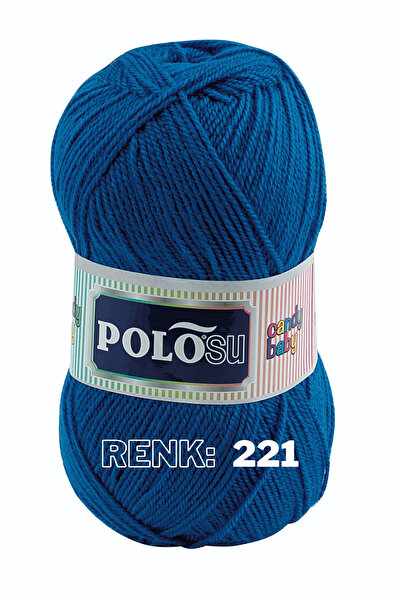 Polosu Candy Baby - Bebek El Örgü Ipliği 221 - Koyu Mavi
