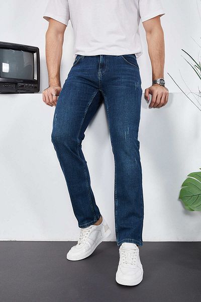 ENZİM JEANS Мъжки дънкови дънки от ликра