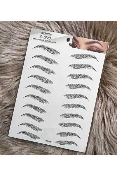 BELLA group حواجب تاتو مقاومة للماء 10 أزواج