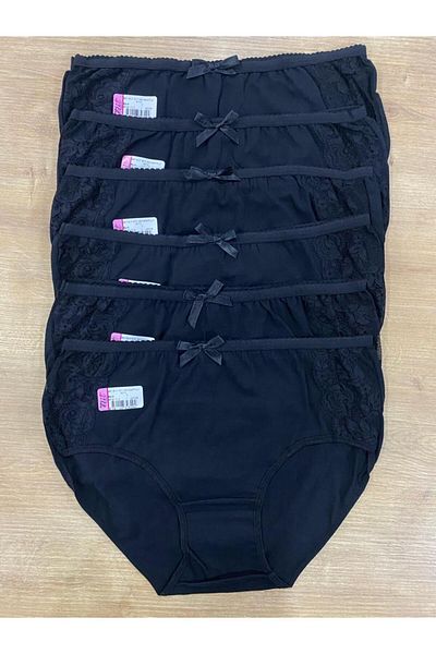 Tutku Elit Women's Side Lace High Waist Bato Slip / 6 Pieces