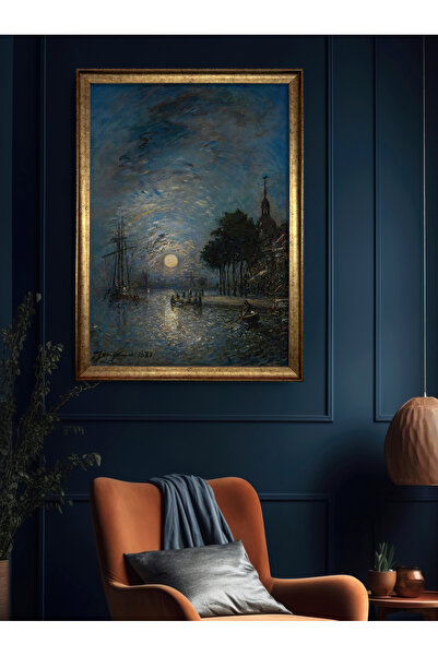 HOMEPACK Tekli Gold Premium Çerçeveli Kanvas Tablo, Özel Seri ROYAL007