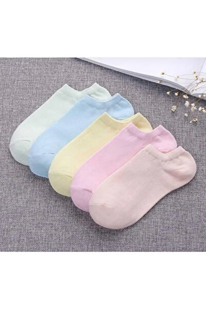 deja poo 5 أزواج من الجوارب النسائية ذات الألوان المختلطة المعطرة المصنوعة من القطن المغسول