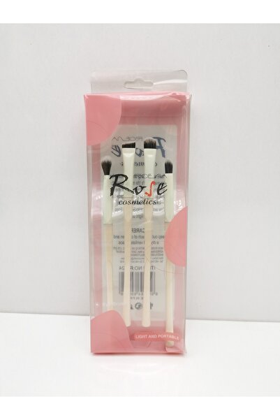 Roesıa Rose Cosmetics Комплект от 4 четки в кутия с розов цвят