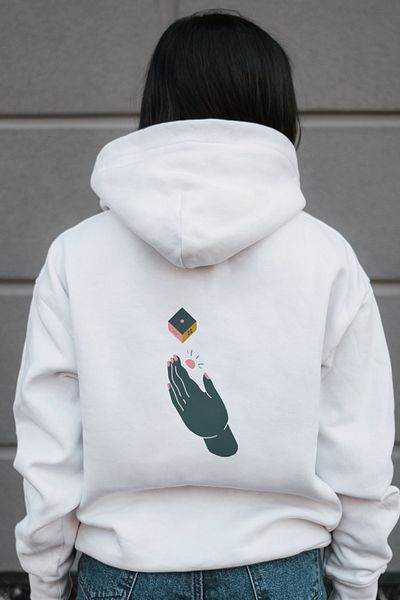 AEMİ Γυναικεία φούτερ με κουκούλα No Bad Days Oversize