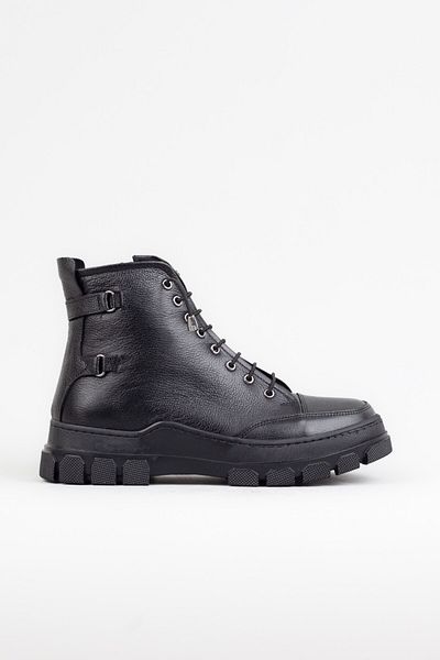 Adım Adım Women's Genuine Leather Daily Black Boots