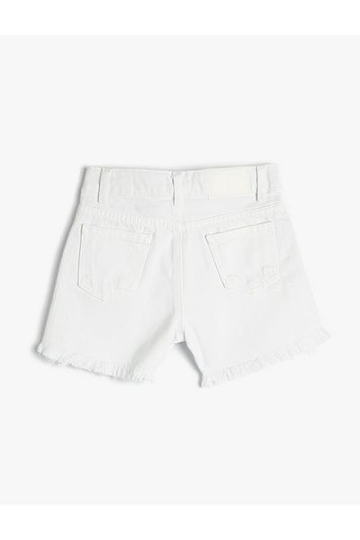 Hzmis Denim Jeans Shorts White