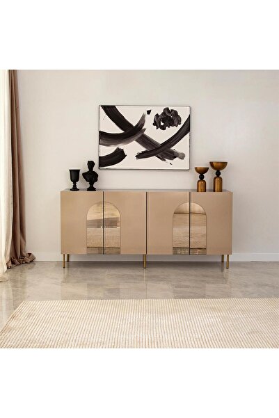 NEOstill - Rome Konsol / Bronz Ayna & Gold Ayak