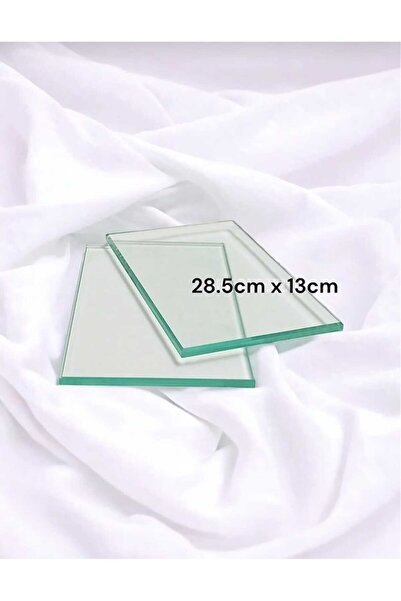 Lampello şömine masaüstü yedek cam 1 takım (2 adet)