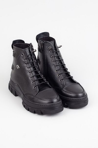 Adım Adım Women's Genuine Leather Daily Black Boots