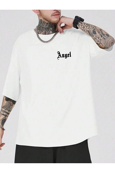 MOONBULL Μπλουζάκι Unisex Angel Wing Back Printed Oversize