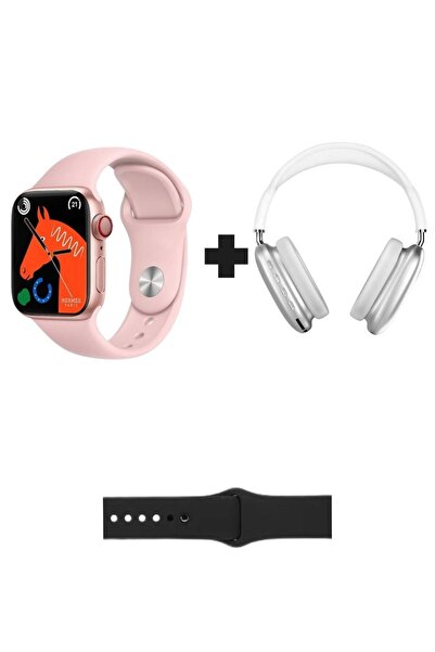 GoMarkt Watch 8 Series Akıllı Saat + P9 Bluetoothlu Kulaküstü Kulaklık İkili ...