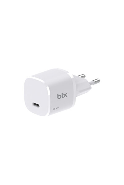 Bix Bx21g Gan Mini 20wUyumlu  Type-c Pd Hızlı Şarj Cihazı  Samsung Huawei Iphone 12, 13, 14, 15 Ile