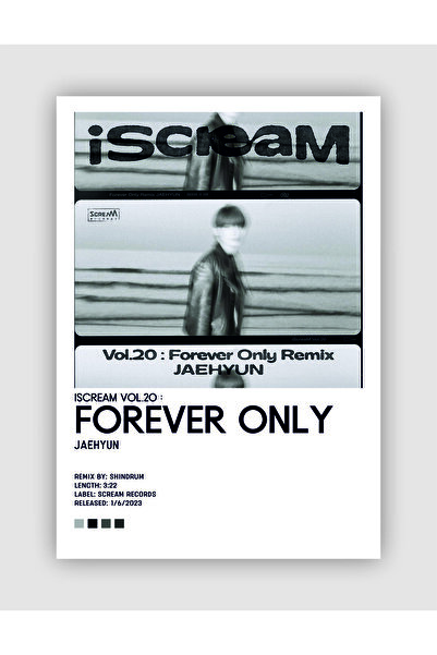 JAEHYUN Iscream Vol20: Forever Only K-pop Wall Poster - Wall Decor - Thick Paper - Frameless