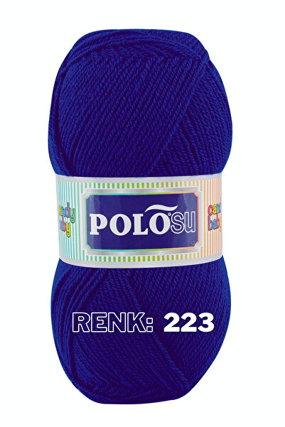 Polosu Candy Baby - Bebek El Örgü Ipliği 223 - Saks Mavi