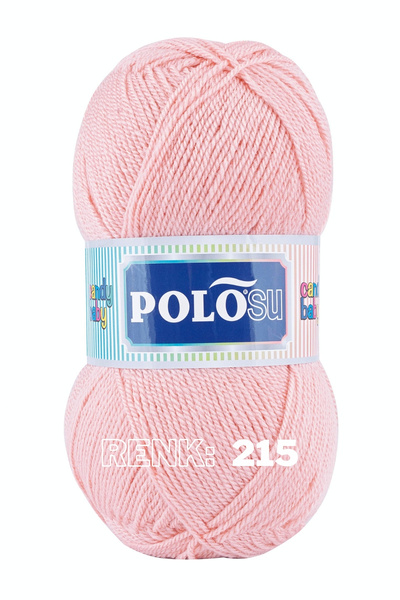 Polosu Candy Baby - Bebek El Örgü Ipliği 215 - Pudra Pembe