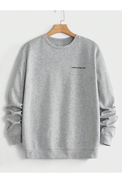 MOONBULL Unisex mikina Los Angeles s potiskem na levé straně hrudi